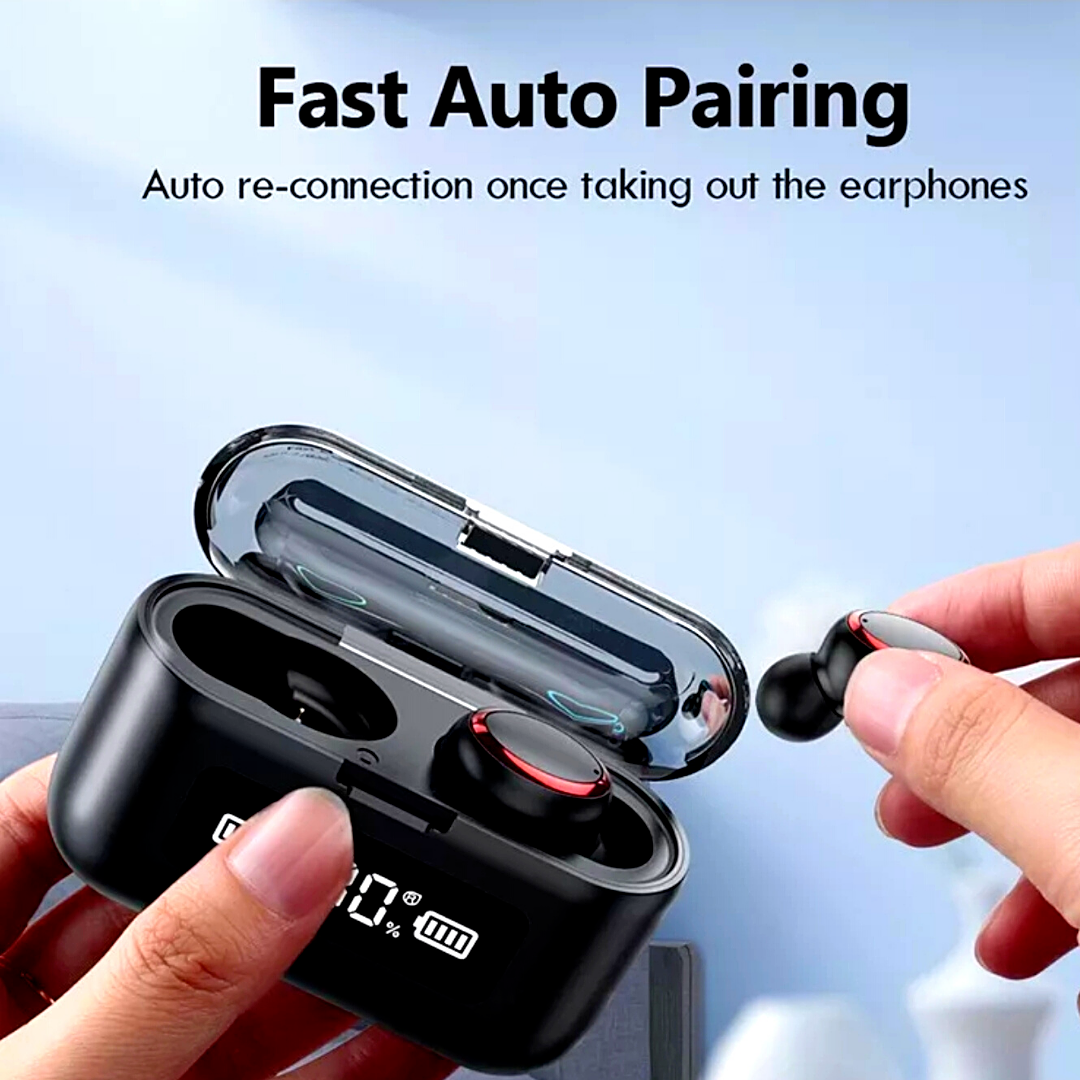 TWS Bluetooth Earbuds True Wireless Earphone Waterproof Headset Premium Sound