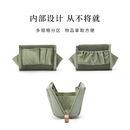 Cosmetic Case Storage Bag Small Traveling Mini Lipstick Pouch Solid Purse Zipper
