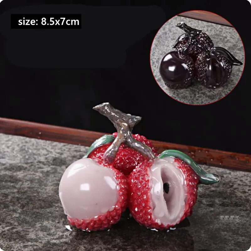 Fruit Model Color-changing Tea Pet Creative Resin Tea Table Decoration CutePot
