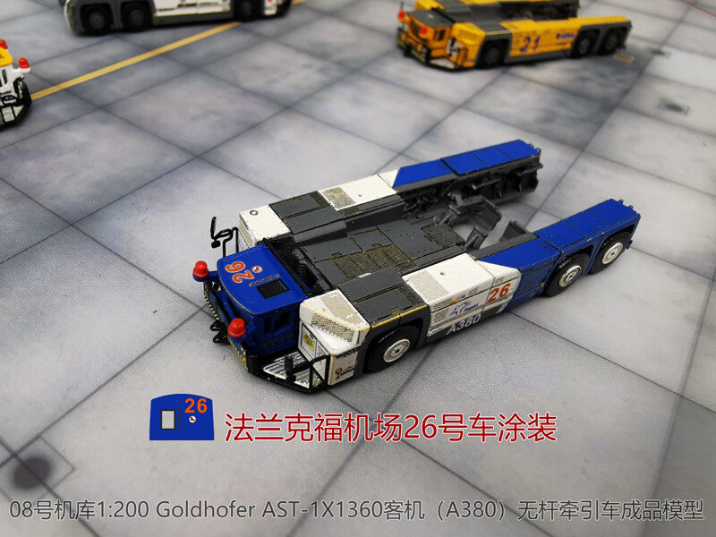 1:200 Airport AST-1X1360 Passenger Aircraft Wheel Tractor Metal Model #B