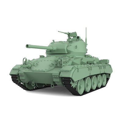 SSMODEL SS87512 1/87 HO Scale Railway Military Model US M24 Chaffee Light Tank