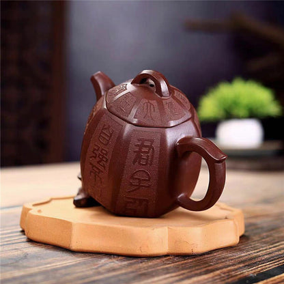 Tea Pot With Certificate Paper On Sales Real Yixing Zisha Qinquan Pot Marked New