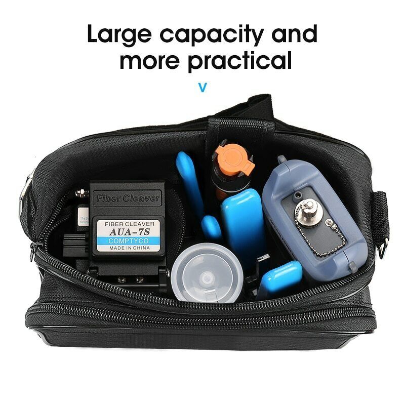 19pcs/set FTTH Fiber Tool Kit Fiber Cleaver Optic Power Meter Fiber Optic Kit