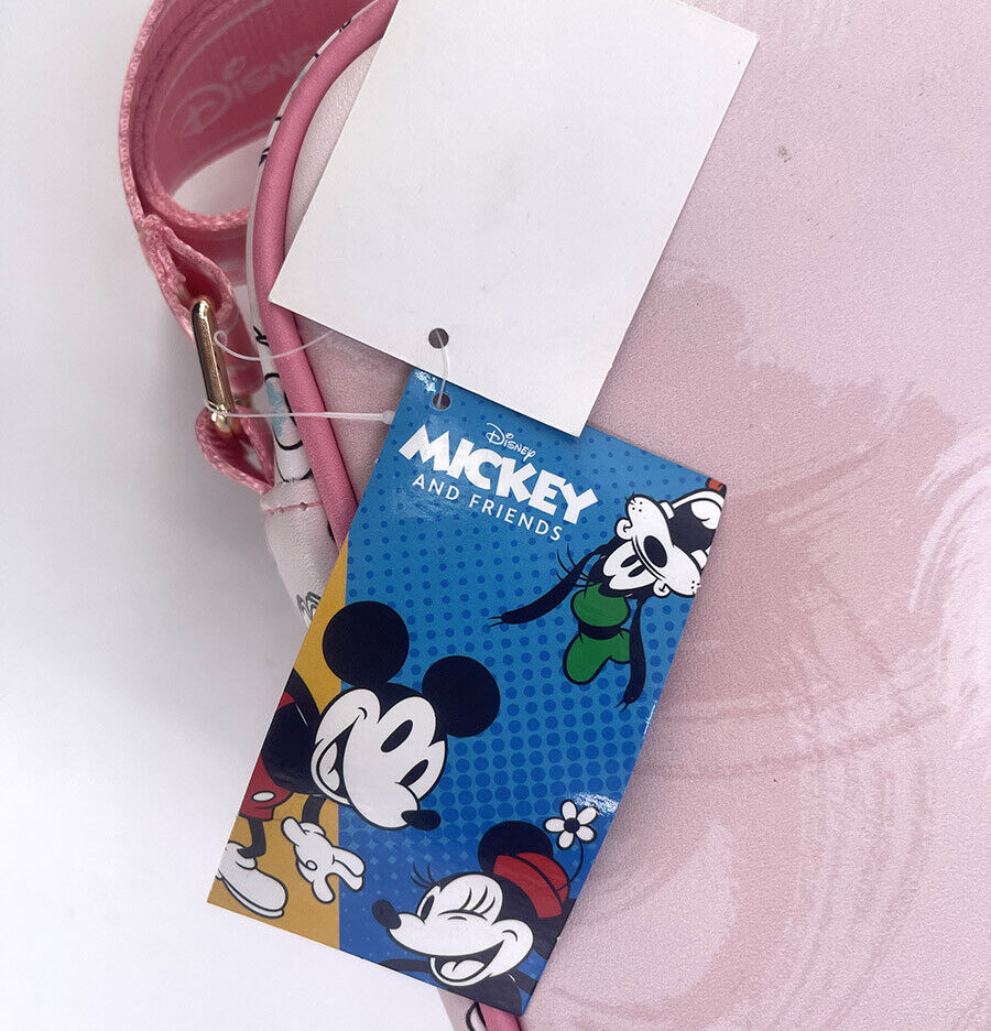 Disney 8.5" Lady Purse Crossbody Bag Mickey and Friends Pink New Gift Minnie