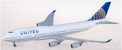 1:200 JC Wings United Airlines Boeing 747-400 Passenger Airplane Diecast Model
