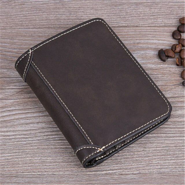 Purse Cash Men's Purse PU Leather Wallet Multi-card Holders Clamps Clip Billfold