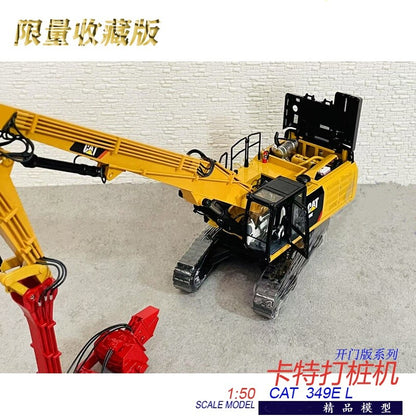 1:50 CAT349EL Piling Machine Excavator Construction Equipment Diecast Model