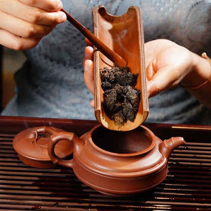 Aged Liu Bao Lao Cha Tou Golden Bud Nuggets Dark Tea China Guangxi Hei Cha 500g