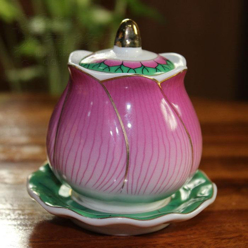Creative Crafts Lotus Holy Water Cup Buddhist Supplies Buddha Home Decoration