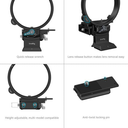 SmallRig Rotatable Collar Plate Kit for Fujifilm GFX 100S / 50S II / GFX100 II