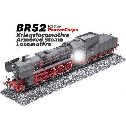 1/72 Corps BR52 Kriegslocomotive Armor Steam Locomotive Train Finished Model