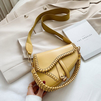 Women Bag One Shoulder Handle Trendy Zipper Polyester Ornament Bag Handbags 1 PC