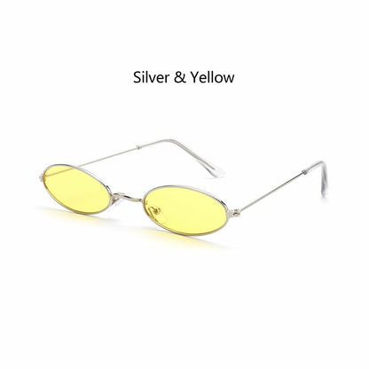 Oval Sunglasses 1pc Design Retro Small Vintage Shades Anti-blue Light Eyeglasses
