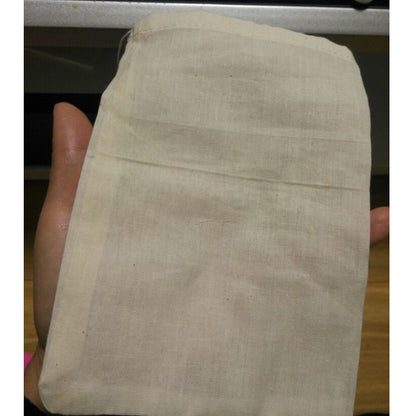 20/50/100 Pack 4x6inch Natural Cotton Muslin Drawstring Bags Spice Herb Tea Soap