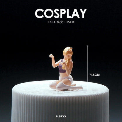 1/64 Figure Model Sexy Girl Model Boy Model City Street Mini Scene Doll