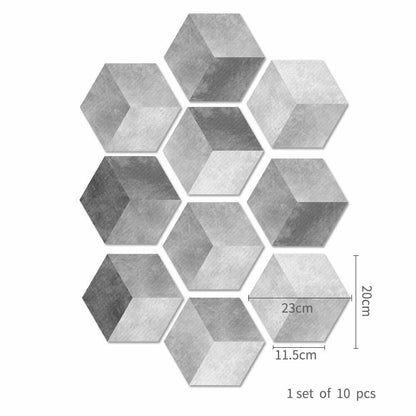 Floor Wall Stickers Tile Anti-Slip Self-Adhesive Waterproof Bathroom Kitchen PVC
