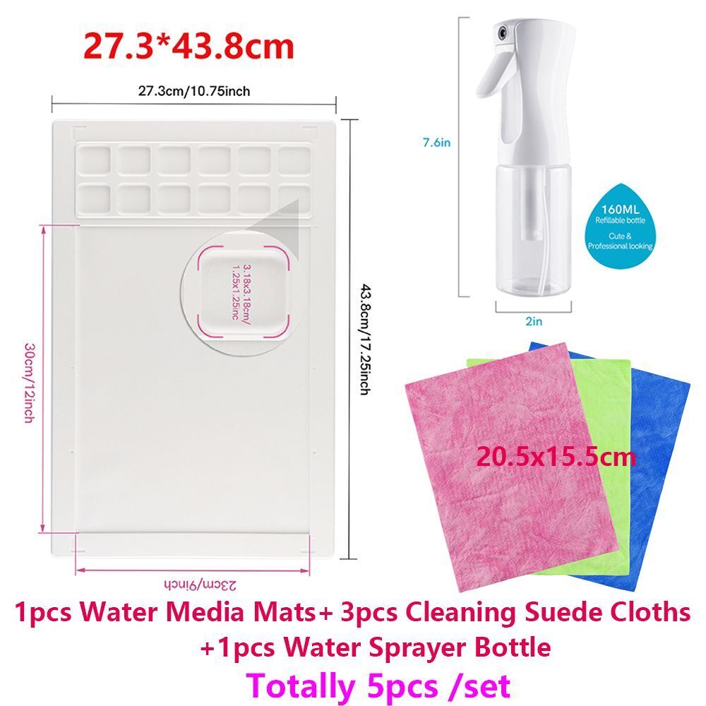 Craft Mat Non-Stick Silicone Media Acrylic Painting Watercolor Ink Blending Tool