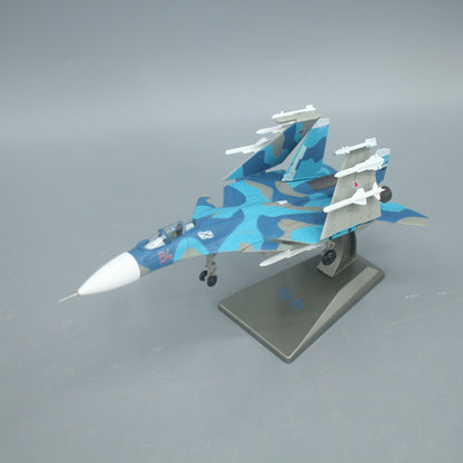 1:100 SU Carrier-based Fighter Jet Airplane Diecast Military Aircraft Model