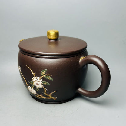 Vintage Chinese Yixing Purple Clay Teapot Zisha Ceremony Fashion Gift Teaware