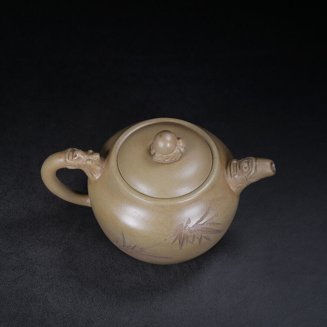 Chinese Yixing Zisha Clay Handmade Exquisite Teapot （龙壶 底款：顾景舟）