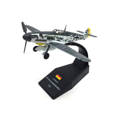 1/72 WW2 BF109 Fighter Aircraft Military Model Diecast Plane Ornament Craft Gift