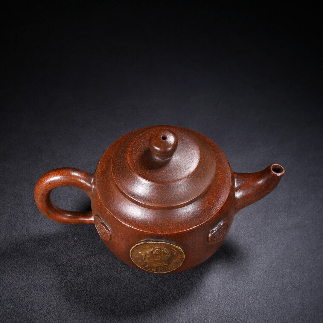 Chinese Yixing Zisha Clay Handmade Exquisite Teapot（文革壶 底款：徐汉棠）