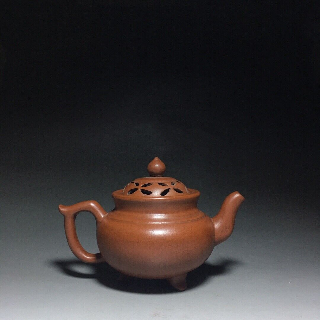 Chinese Yixing Zisha Clay Handmade Exquisite Teapot（：三足壶 底款：陈正明）