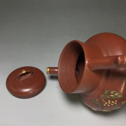 Chinese Yixing Zisha Clay Handmade Exquisite Teapot （三足 底款：大彬）