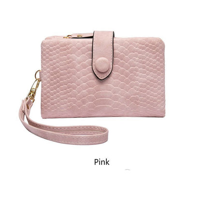 Wristband Short Wallet Student Clutch Bag Large Coin Bag Multi Card Coin Purses