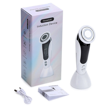 7in1 multifunctional facial massager, hot compress skincare device,facial skin