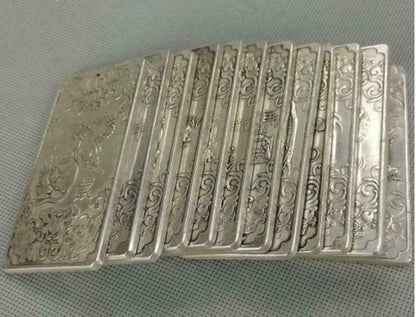 1PC Tibetan Silver Tibet Statue Chinese Zodiac Amulet Thangka Feng shui