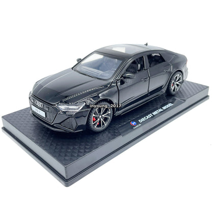 1/32 Audi RS7 Model Car Diecast Toy Cars Doors Open Pull Back Metal Vehicles