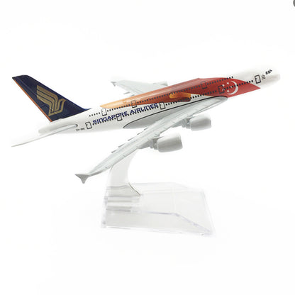 1:400 16cm For Airbus A380 Singapore Airlines Metal Airplane Model Plane Toy