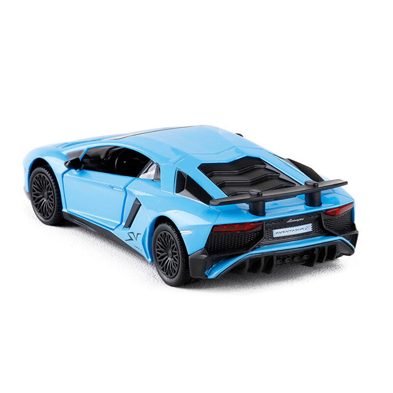 1/36 Lamborghini Aventador LP750-4 SV Model Car Diecast Toy Vehicle Boys Blue