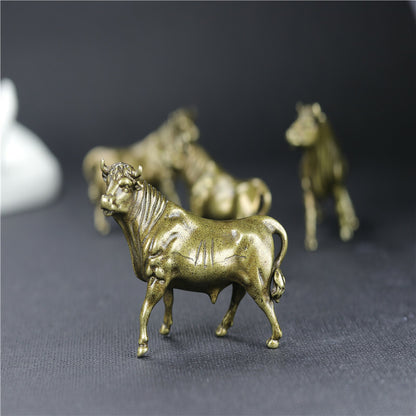 Solid Brass Water Buffalo Statue Sculpture Decor