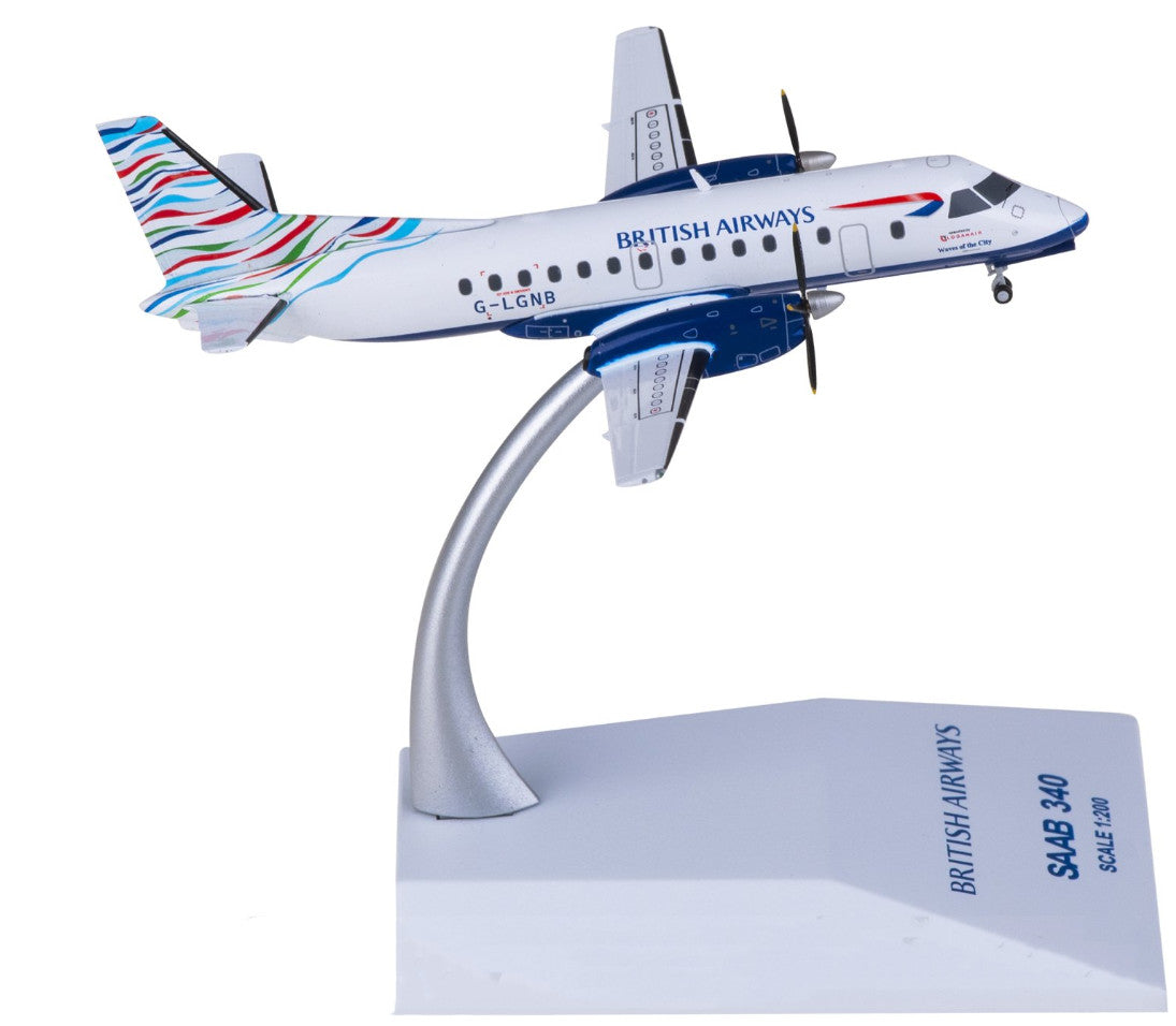 1:200 JC Wings British Airways Saab 340B Passenger Airplane Diecast Model