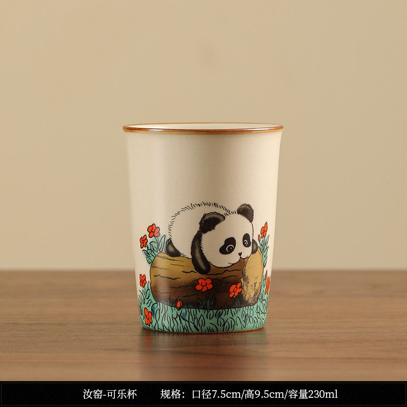 1pc Ru Kiln Tea Cup Master Cup Ceramic Tea Cup Kung Fu Tea Set