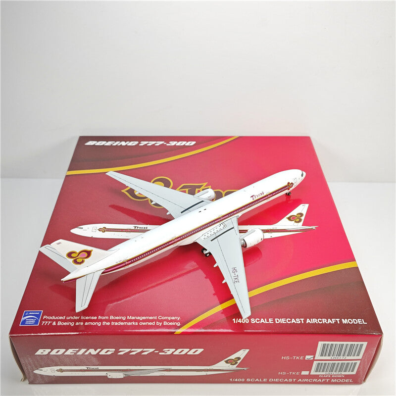 1:400 JC Wings Thai BOEING B777-300Passenger Airplane Diecast Model