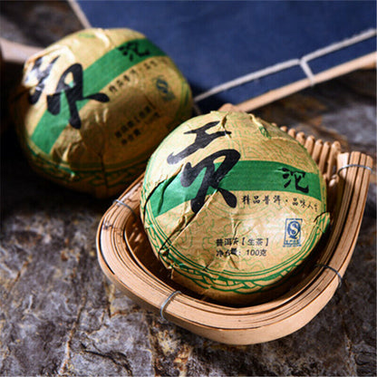 Premium Pu-erh Tea cha Puerh Cake Yunnan Old Tea Tree Sheng Tea 100g Green Tea