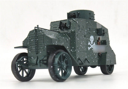 1/43 WWI German Ehrhardt EV4 Armored Vehicle Snow Color Tank Finished Model