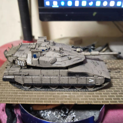 Homemade 1/72 Israeli Merkava 4M Main Battle Tank Finished Model Ornament