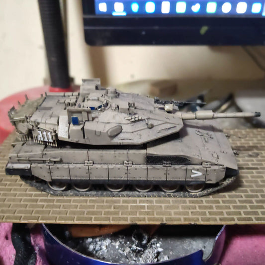 Homemade 1/72 Israeli Merkava 4M Main Battle Tank Finished Model Ornament