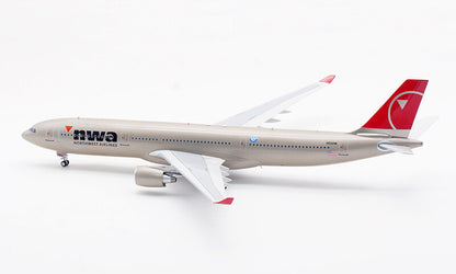 1:200 32CM B-Models NWA AIRBUS A330-300 Passenger Plane Diecast Aircraft Model