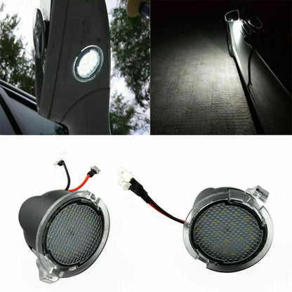 6500K 18LED Puddle Light Side Rearview Mirror For Ford Edge Mondeo Taurus Fusion
