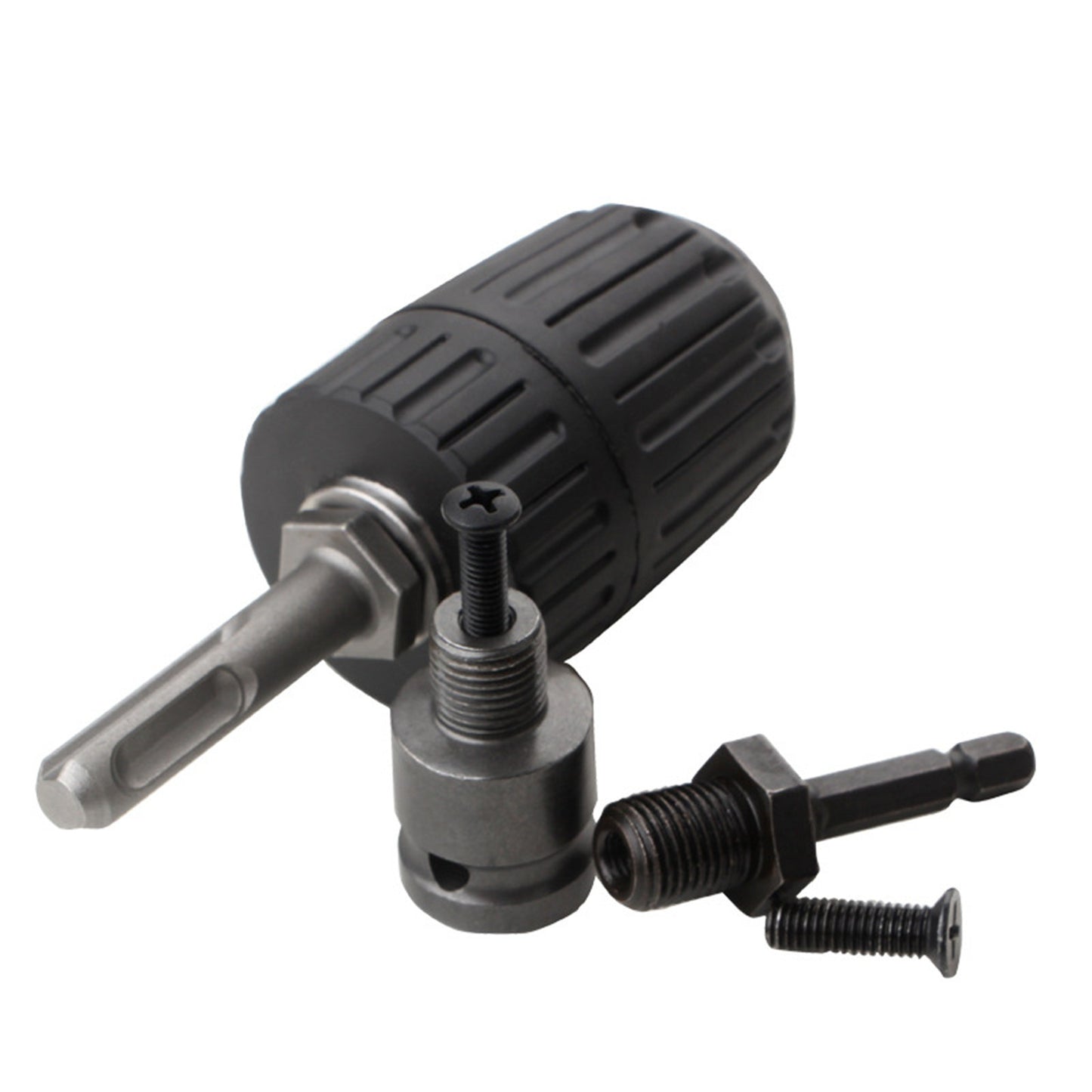New Rotary Hammer Wrench Adapter Kit With 2-13mm Keyless Drill Chuck Adapter