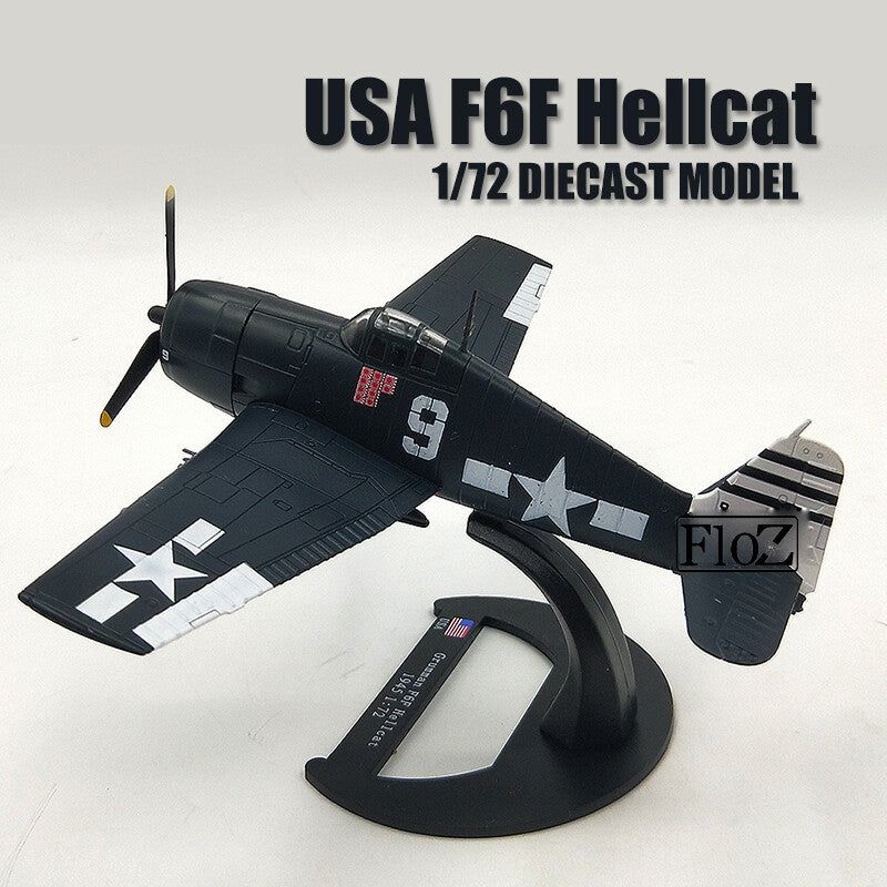 WWII USA F6F Hellcat 1/72 diecast plane model aircraft AVIONES