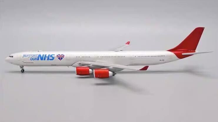 1:200 38CM JC Wings NHS AIRBUS A340-600 Passenger Plane Diecast Aircraft Model