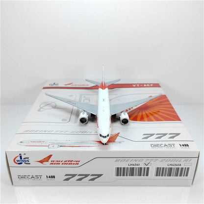 1:400 JC Wings AIR INDIA BOEING B777-200LR Passenger Airplane Diecast Model