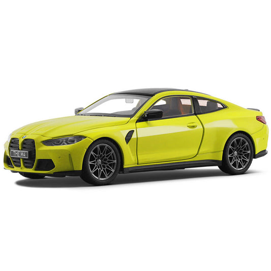 1/23 Scale BMW M4 G82 Model Car Diecast Toy Vehicle Men Collection Chartreuse