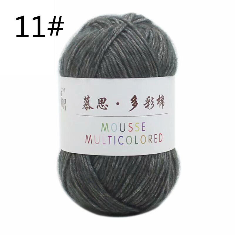 Hot Sale 50g Soft Milk Cotton Baby Yarn Hand-dyed Wool Socks Scarf Knitting Yarn
